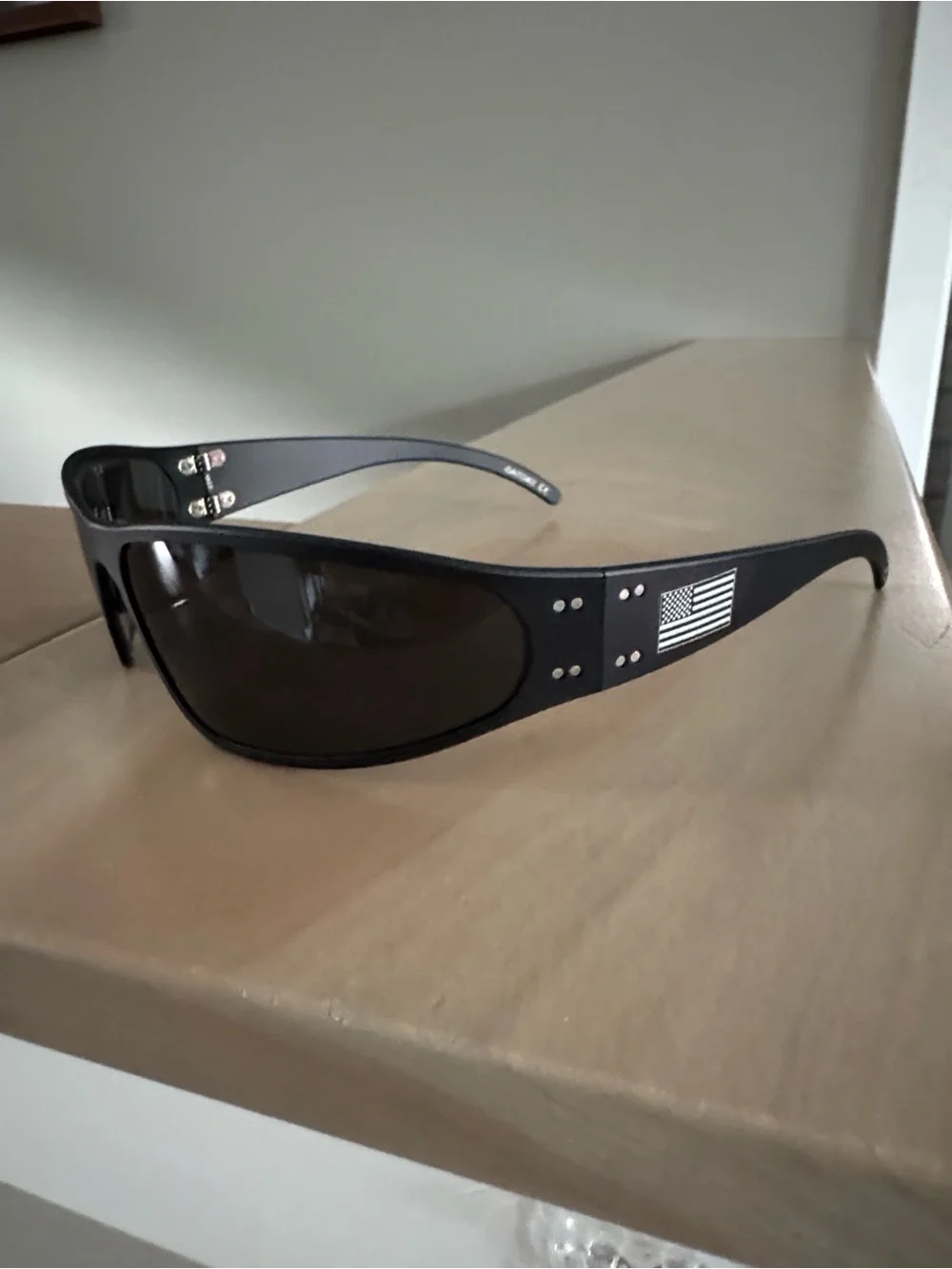 Gatorz Raptor Polarized Black Men's Sport Sunglasses Patriotic Edition